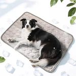 Pet Cat Dog Cooling Mat Washable Waterproof Self Blanket (gray, Large). Fixed Price $10.80.