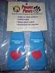 New Woodrow Wear Power Paws Dog Socks Size Blue With Red Hearts - Full Set .. Fixed Price $13.99.