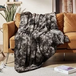 Faux Rabbit Fur Throw Blanket- 50" 60" Inches, Soft Fluffy Cozy Warm Fuzzy .... Fixed Price $40.82.