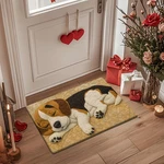 2D Funny Sleeping Dog Design Door Mat For Bedroom Kitchen Bathroom Decor. Fixed Price $20.23.