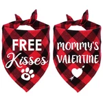Stmk Pack Valentines Dog Bandanas, 24" X 16.8", Red. Fixed Price $15.44.