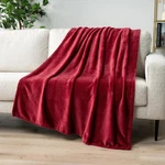 Pavilia Wine Red Fleece Throw Blanket For Couch, Maroon Burgundy Soft Fuzzy Fla. Fixed Price $29.99.