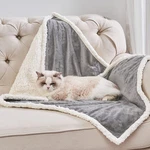 Qeils Pet Blankets For Cats - Waterproof Washable 25"X30", Grey. Fixed Price $17.84.
