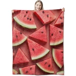 Cuebos Flannel Throw Blanket 50X60 Inch, 50"X60", WATERMELON01. Fixed Price $37.17.