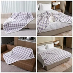 Maidewow Purple Checked Waterproof Pet Blanket Stylish Jacquard 85X85IN Dogs. Fixed Price $91.94.
