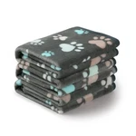 1 Pack 3 Blankets Fluffy Premium Fleece Pet Flannel Paw Printed Throw. Fixed Price $14.35.