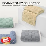 Green White Luciphia Waterproof Dog Blanket Sherpa Fleece 65"X57" Couch Cover. Fixed Price $44.99.