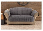 Sure Fit Deluxe Furniture Loveseat Cover - 100% Polyester Dark Gray. Fixed Price $59.99.
