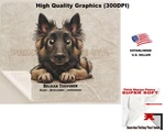 Digipups Belgian Tervuren Dog Breed Akc Traits Cartoon Sherpa Fleece Blanket. Fixed Price $58.95.