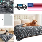 Fluffy Pet Blanket X Large 85 Inch Grey Paw Reversible Soft And Easy To Clean. Fixed Price $64.59.