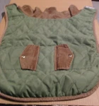 Kensington Kennel Club Dog Coat - Green Quilted Outer W/ Fleece Lining. Fixed Price $15.95.