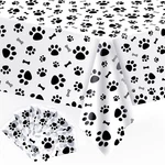 Duaiai 6 Pack Puppy Dog Pet Paw Print Tablecloth, Large Size And Bo.... Fixed Price $25.16.