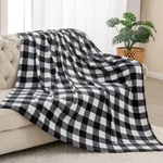 Bedelite Fleece Throw Blanket Twin Size For Couch Sofa Bed, Buffalo Plaid Decor. Fixed Price $32.99.
