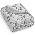 Stuffed Small Dog Blanket For Puppy Cat Bed, Washable 24X32 Inches, Grey. Fixed Price $17.54.