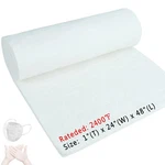 48"X24"X1" (thick) Ceramic Fiber Blanket Fireproof Insulation Baffle, 2400. Fixed Price $63.60.