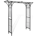 Vidaxl Garden Arch Black Iron 78.7 20.5 80.3 In Durable 14548. Fixed Price $134.98.