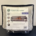 Firhaven Water Resistant Quilted Reversible X-large Sofa Cover Gray. Fixed Price $49.99.