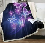Sleepwish Butterfly Blanket Home Throw Sherpa Flannel Fleece Reversible. Fixed Price $34.99.