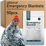 Altland 50 Pack Of Emergency Blankets - Bulk Heat Reflective Mylar. Fixed Price $39.99.