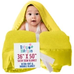 Baby Morgan Blankets Thermal Waffle Crib, Yellow (satin Trim). Fixed Price $74.90.