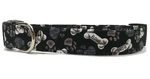 Bones And Paws Black Dog Collar Buckle Or Martingale With Leash Set Option. Fixed Price $16.95.