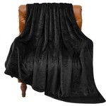 1067247456 Bedelite Fleece Blanket Black Throw Couch & Bed, 50X60. Fixed Price $10.00.