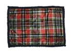 Carstens Small Plaid Sherpa Dog Blanket Pet Cozy Bed Red Black Cover Up New. Fixed Price $16.99.