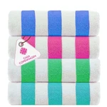 Beach Towels 4PCS 30 X60 Oversized 100% Cotton Striped Casa Copenhagen Cabana. Fixed Price $51.99.