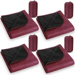 4 Pack Large Waterproof Stadium Blankets Thick Warm Fleece Picnic Camping Bla.... Fixed Price $93.97.