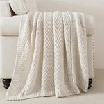 Wdcozy Chunky Cable Throw Blanket Super Soft Warm Knitted .... Fixed Price $45.40.