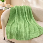 Bedelite Green Blanket Chunky Cable Knit THROW(50"X60"), Grass. Fixed Price $15.99.