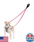 Petbonus Two-point Dog Leash No-pull Harness Compatible Reflective Pink. Fixed Price $30.49.