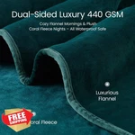 Loobani Waterproof Twin Blanket 60"X80" Green Coral Fleece Pet. Fixed Price $55.99.
