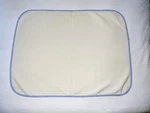 Small Dog Pet Blanket 30 X 40 New Made Usa Cream Ivory Blue Polarfleece. Fixed Price $12.99.
