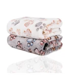 2X Blankets Super Soft Paw Pattern Pet Dog Puppy Cat Throw Mat 31"X23". Fixed Price $8.34.