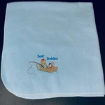 Snugly Baby Blue Blanket Best Buddies Bear Dog Fishing Boat Fleece Lovey. Fixed Price $17.49.
