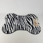 Petdom Microfiber Mat 24" Bone Shape Zebra Print 17.7" X 29.5" New. Fixed Price $18.99.