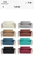 64" Sure Fit Quilted Waterproof Anti Slip Sofa Cover Brown. Fixed Price $6.99.