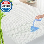 Grt Cal King Waterproof Mattress Protector Rayon Bamboo - 3D Air Fiber Cooling. Fixed Price $43.87.
