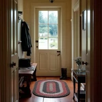 Super Area Rugs 2'X3' Oval Braided Rug, Black/red/brown Farmhouse Style. Fixed Price $48.99.