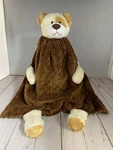 Babies Lovie Cuddle Toy Blanket Stuffed Heat Large Dog Brown Striped Back. Fixed Price $20.99.