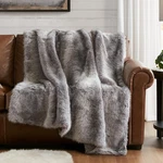 Hyde Lane Faux Fur Throw Blanket - Ultra Long Pile, 50X60", Chinchilla Gray. Fixed Price $74.84.