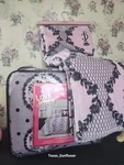 Juicy Couture Pink Coquette Bow 8 Piece Comforter Set Matching Throw Blanket. Fixed Price $165.00.