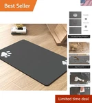 Super Absorbent Dog Mat Quick-dry Feeding & Water Bowl For Messy Drinkers. Fixed Price $42.00.
