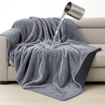 Tisancy Love Waterproof Bed Blanket - Throw Size, 50" X 60", Dark & Light Gra.... Fixed Price $41.50.