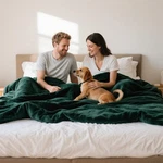Waterproof Queen Size Blanket For Bed 60''X80'', 3 Layer Lightweight And Stai.... Fixed Price $53.69.