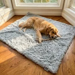 Pjyucien Blankets For Large Dogs Washable - Fluffy Fuzzy 80" X 60", Grey. Fixed Price $46.40.