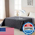 Funfurry Waterproof Reversible Dog Blanket Couch Cover - Dark/light Grey 82X102". Fixed Price $60.04.