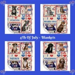 4TH July Independence Day Love Usa Dog Cat Pet Sherpa Fleece Blanket. Fixed Price $65.99.