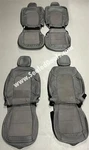 Charcoal Gray Leather Seat Covers W/ Suede Ford Bronco 2 Door Base, Big Bend. Fixed Price $1184.98.